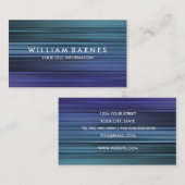 Carte de visite Bleu Turquoise (Devant / Derrière)