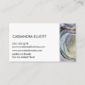 Carte De Visite Bleu Turquoise violet et or Encre d'alcool Liquide (Dos)