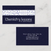 Carte de visite bleu Tutor (Devant / Derrière)