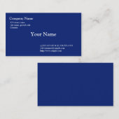 Carte De Visite bleu uni (Devant / Derrière)