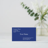 Carte De Visite bleu uni (Debout devant)