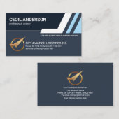 Carte De Visite Bleu vers le haut Stylisme Sky Lines Aviation Logi (Devant / Derrière)