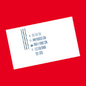 Carte De Visite Bleu-vert simple géométrique moderne affaires comp