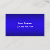 Carte de visite bleue (Dos)
