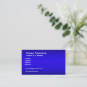 Carte de visite bleue (Debout devant)