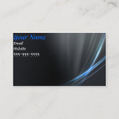 Carte de visite bleue double face (Dos)