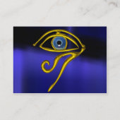CARTE DE VISITE BLEUE TALISMAN / OEIL OR HORUS (Dos)