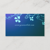 carte de visite bleuFlorali (Dos)