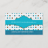 Carte De Visite Bleus layette de bonbon (Dos)