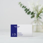 Carte De Visite bleus professionnels (Debout devant)