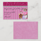 Carte de visite BLING de BOULANGERIE de conception (Devant / Derrière)