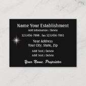 Carte De Visite Bling diamant - SRF (Dos)