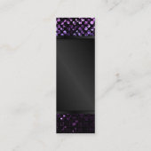 Carte de visite Bling en cristal pourpre Strass de (Dos)