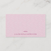 CARTE DE VISITE :: bliss 1 (Dos)