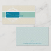 CARTE DE VISITE :: bliss 2 (Devant / Derrière)