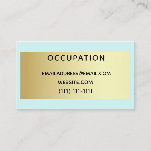 Carte De Visite bloc couleur (Dos)