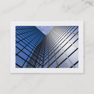 Carte De Visite Bloc de bureaux réfléchissant (bordé)