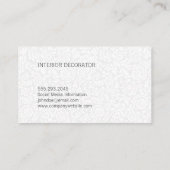 Carte De Visite Bloc de couleur | Art Abstrait (Dos)