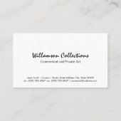 Carte De Visite Bloc de couleur de marbre | Lignes d'or (Dos)