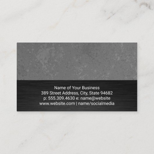 Carte De Visite Bloc de couleur de texture (Dos)