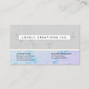 Carte De Visite Bloc de couleur d'entreprise à texture sophistiqué