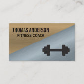 Carte De Visite Bloc de couleur métallique | Poids et échelle (Devant)