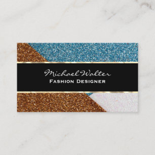 Carte De Visite Bloc de couleur parties scintillant