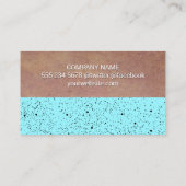 Carte De Visite Bloc de couleurs de texture tachetée (Dos)