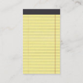 Carte De Visite Bloc-notes juridique (Dos)