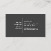 Carte De Visite Blocs architecturaux modernes Logo II blanc/gris (Dos)