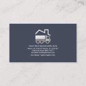 Carte De Visite Blocs créatifs de Trapezium Camion de Déplacement (Dos)