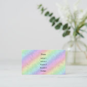 Carte De Visite Blocs dans Pastel Colours 3D Rainbow Art (Debout devant)