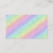 Carte De Visite Blocs dans Pastel Colours 3D Rainbow Art (Dos)