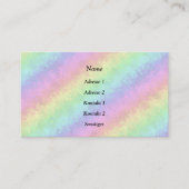 Carte De Visite Blocs dans Pastel Colours 3D Rainbow Art (Devant)