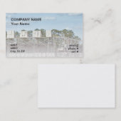 Carte De Visite blocs de béton sur l'échafaudage (Devant / Derrière)