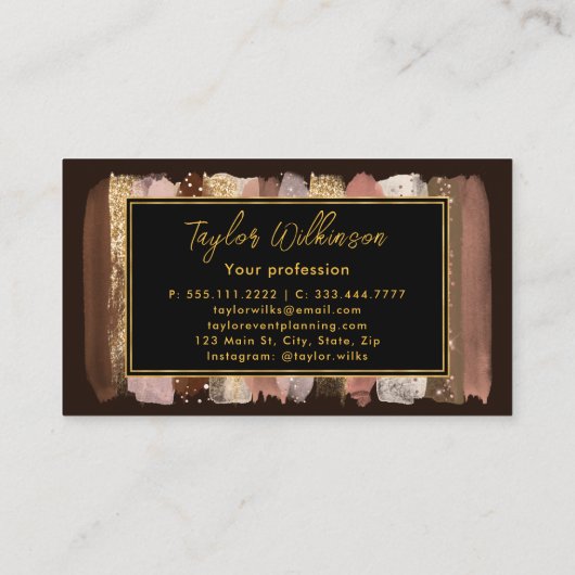 Carte De Visite Blocs de brosse à lattes épicés (Dos)