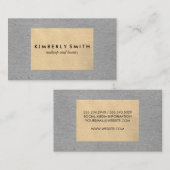 Carte De Visite Blocs de couleur à deux tons (Devant / Derrière)