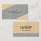 Carte De Visite Blocs de couleur à deux tons (Devant / Derrière)