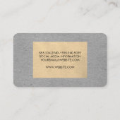 Carte De Visite Blocs de couleur à deux tons (Dos)