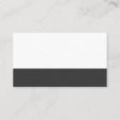Carte De Visite Blocs de couleur blanc et gris (Dos)