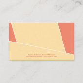 Carte De Visite Blocs de couleur | Formes modernes (Dos)