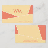 Carte De Visite Blocs de couleur | Formes modernes (Devant / Derrière)