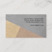 Carte De Visite Blocs de couleurs à bandes modernes (Dos)