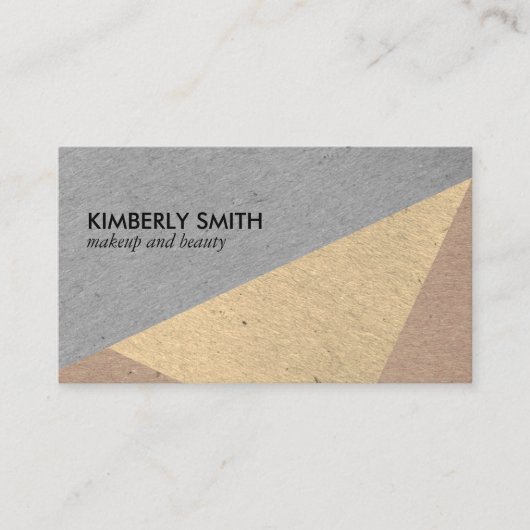 Carte De Visite Blocs de couleurs à bandes modernes (Devant)