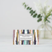 Carte De Visite Blocs de couleurs Abstraits (Debout devant)