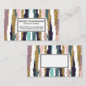 Carte De Visite Blocs de couleurs Abstraits (Devant / Derrière)