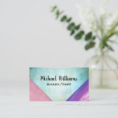 Carte De Visite Blocs de couleurs artistiques (Debout devant)