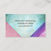 Carte De Visite Blocs de couleurs artistiques (Dos)