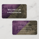 Carte De Visite Blocs de couleurs de texture moderne (Devant / Derrière)