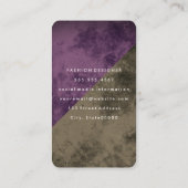 Carte De Visite Blocs de couleurs de texture moderne (Dos)